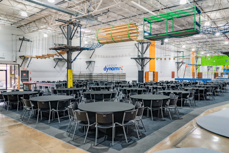 Large conference setup at Group Dynamix - team building events in dallas