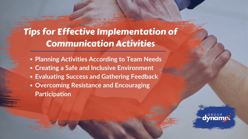 Tips for Effective Implementation of Communication Activities