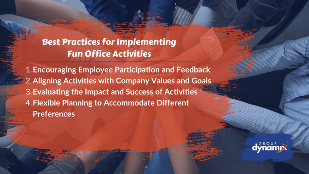 Best Practices for Implementing Fun Office Activities